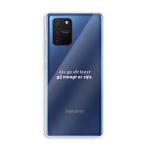 CaseCompany gij moogt er zijn: Samsung Galaxy Note 10 Lite Transparant Hoesje