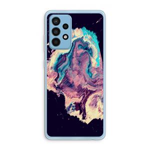 CaseCompany Cosmic Silence: Samsung Galaxy A52 Transparant Hoesje
