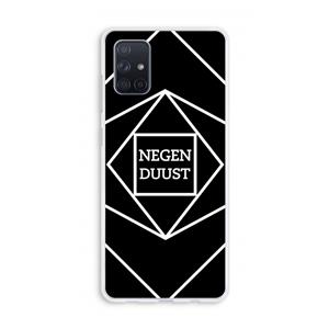 CaseCompany Negenduust geometrisch: Galaxy A71 Transparant Hoesje
