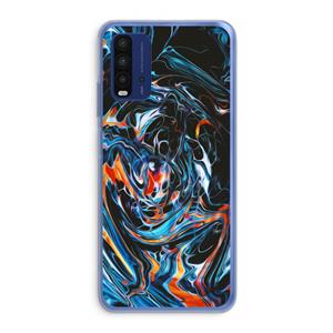 CaseCompany Black Unicorn: Xiaomi Redmi 9T Transparant Hoesje