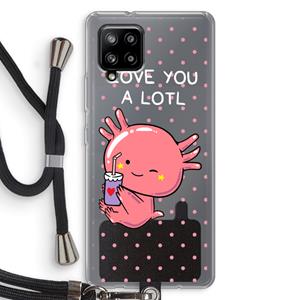 CaseCompany Love You A Lotl: Samsung Galaxy A42 5G Transparant Hoesje met koord