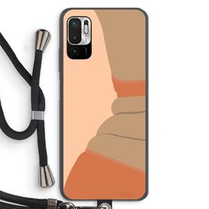 CaseCompany Bikini: Xiaomi Redmi Note 10 5G Transparant Hoesje met koord