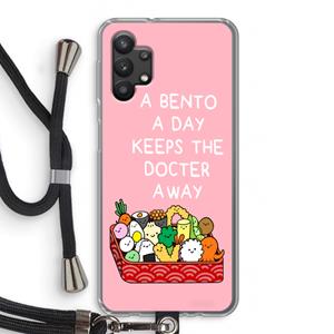 CaseCompany Bento a day: Samsung Galaxy A32 5G Transparant Hoesje met koord