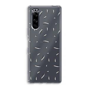 CaseCompany Hipster stripes: Sony Xperia 5 Transparant Hoesje