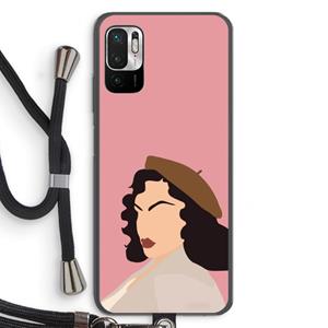 CaseCompany Confidence: Xiaomi Redmi Note 10 5G Transparant Hoesje met koord