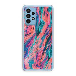 CaseCompany Electric Times: Samsung Galaxy A52 Transparant Hoesje