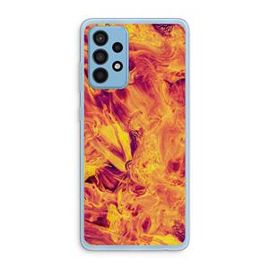 CaseCompany Eternal Fire: Samsung Galaxy A52 Transparant Hoesje