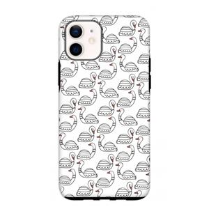 CaseCompany Zwanen: iPhone 12 mini Tough Case