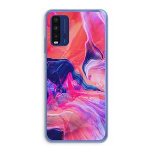 CaseCompany Earth And Ocean: Xiaomi Redmi 9T Transparant Hoesje