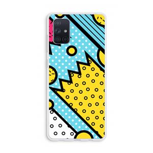 CaseCompany Pop Art #1: Galaxy A71 Transparant Hoesje