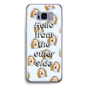 CaseCompany Hello: Samsung Galaxy S8 Plus Transparant Hoesje