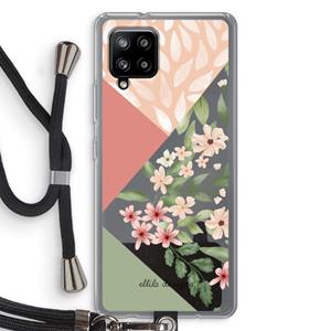 CaseCompany Sweet heaven geometrics: Samsung Galaxy A42 5G Transparant Hoesje met koord