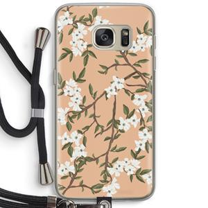 CaseCompany Blossoming spring: Samsung Galaxy S7 Transparant Hoesje met koord