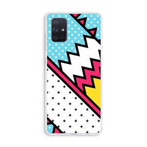 CaseCompany Pop Art #2: Galaxy A71 Transparant Hoesje