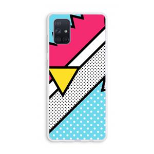 CaseCompany Pop Art #3: Galaxy A71 Transparant Hoesje