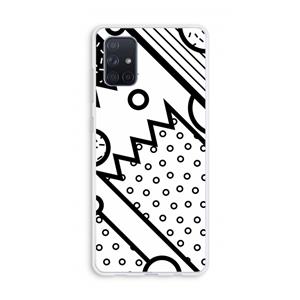 CaseCompany Pop Art #4: Galaxy A71 Transparant Hoesje