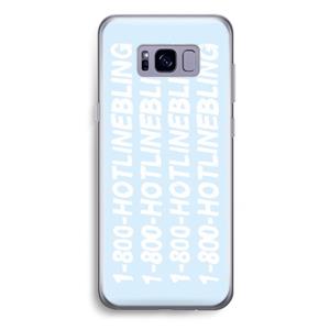 CaseCompany Hotline bling blue: Samsung Galaxy S8 Plus Transparant Hoesje