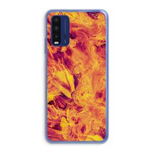 CaseCompany Eternal Fire: Xiaomi Redmi 9T Transparant Hoesje