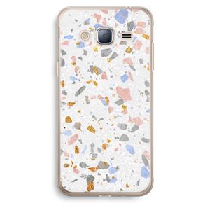 CaseCompany Terrazzo N°8: Samsung Galaxy J3 (2016) Transparant Hoesje