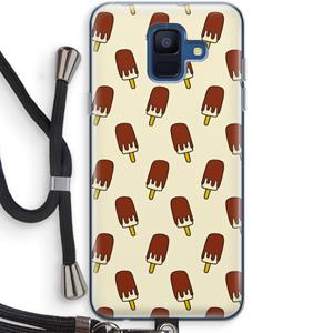CaseCompany Yummy: Samsung Galaxy A6 (2018) Transparant Hoesje met koord