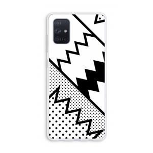 CaseCompany Pop Art #5: Galaxy A71 Transparant Hoesje