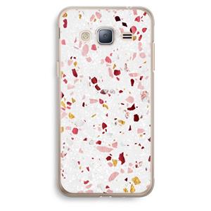 CaseCompany Terrazzo N°9: Samsung Galaxy J3 (2016) Transparant Hoesje