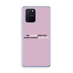 CaseCompany uw waarde daalt niet: Samsung Galaxy Note 10 Lite Transparant Hoesje