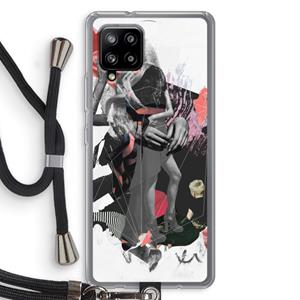 CaseCompany Dissimulation du réel: Samsung Galaxy A42 5G Transparant Hoesje met koord