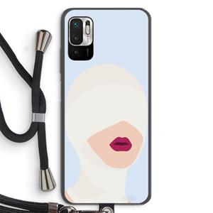 CaseCompany Incognito: Xiaomi Redmi Note 10 5G Transparant Hoesje met koord