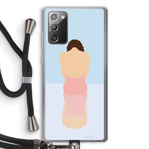 CaseCompany Mirror: Samsung Galaxy Note 20 / Note 20 5G Transparant Hoesje met koord