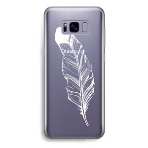 CaseCompany Pluim: Samsung Galaxy S8 Plus Transparant Hoesje