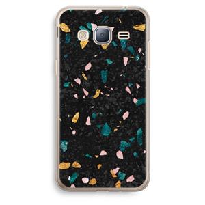CaseCompany Terrazzo N°10: Samsung Galaxy J3 (2016) Transparant Hoesje