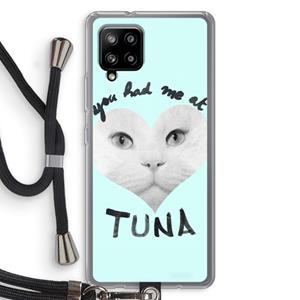 CaseCompany You had me at tuna: Samsung Galaxy A42 5G Transparant Hoesje met koord