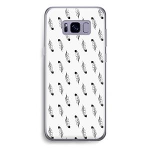 CaseCompany Pluimen: Samsung Galaxy S8 Plus Transparant Hoesje