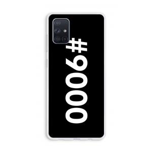 CaseCompany 9000: Galaxy A71 Transparant Hoesje