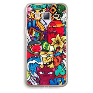 CaseCompany No Rules: Samsung Galaxy J3 (2016) Transparant Hoesje