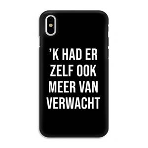 CaseCompany Meer verwacht - Zwart: iPhone X Tough Case