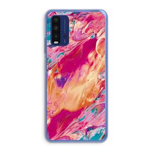 CaseCompany Pastel Echoes: Xiaomi Redmi 9T Transparant Hoesje