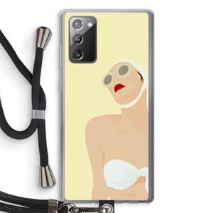 CaseCompany Summer: Samsung Galaxy Note 20 / Note 20 5G Transparant Hoesje met koord