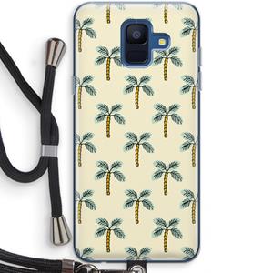 CaseCompany Paradise: Samsung Galaxy A6 (2018) Transparant Hoesje met koord