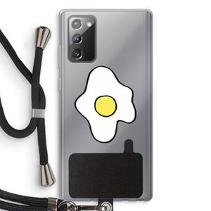 CaseCompany Spiegelei: Samsung Galaxy Note 20 / Note 20 5G Transparant Hoesje met koord