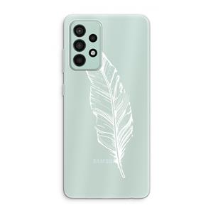 CaseCompany Pluim: Samsung Galaxy A52s 5G Transparant Hoesje