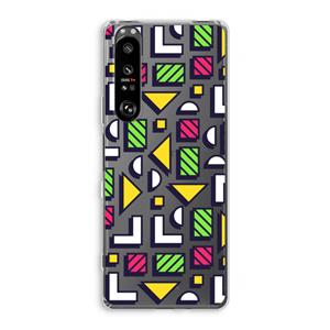 CaseCompany 8-bit N°4: Sony Xperia 1 III Transparant Hoesje