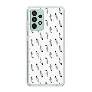 CaseCompany Pluimen: Samsung Galaxy A52s 5G Transparant Hoesje