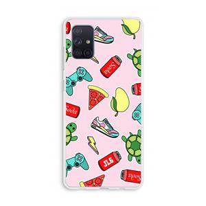 CaseCompany Things Jamie Loves: Galaxy A71 Transparant Hoesje