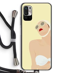 CaseCompany Summer: Xiaomi Redmi Note 10 5G Transparant Hoesje met koord