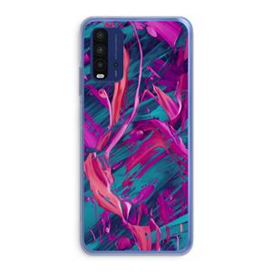 CaseCompany Pink Clouds: Xiaomi Redmi 9T Transparant Hoesje