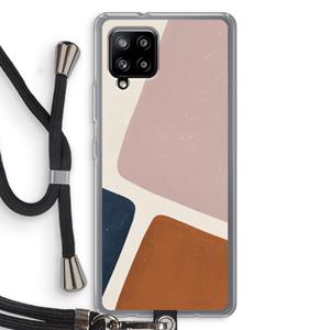 CaseCompany Geo #2: Samsung Galaxy A42 5G Transparant Hoesje met koord