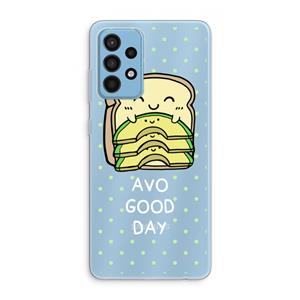 CaseCompany Avo Good Day: Samsung Galaxy A52 Transparant Hoesje