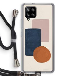 CaseCompany Geo #3: Samsung Galaxy A42 5G Transparant Hoesje met koord